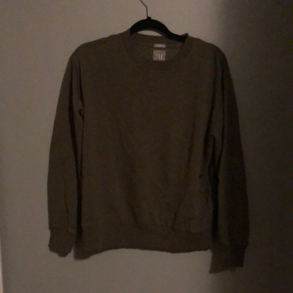 olive green crew neck sweater
